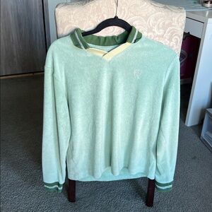 Brain Dead Light Green V-Neck Sweater